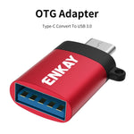 محول بيانات USB-C / Type-C إلى USB 3.0 OTG من سبائك الألمنيوم ENKAY ENK-AT101، ENK-AT101