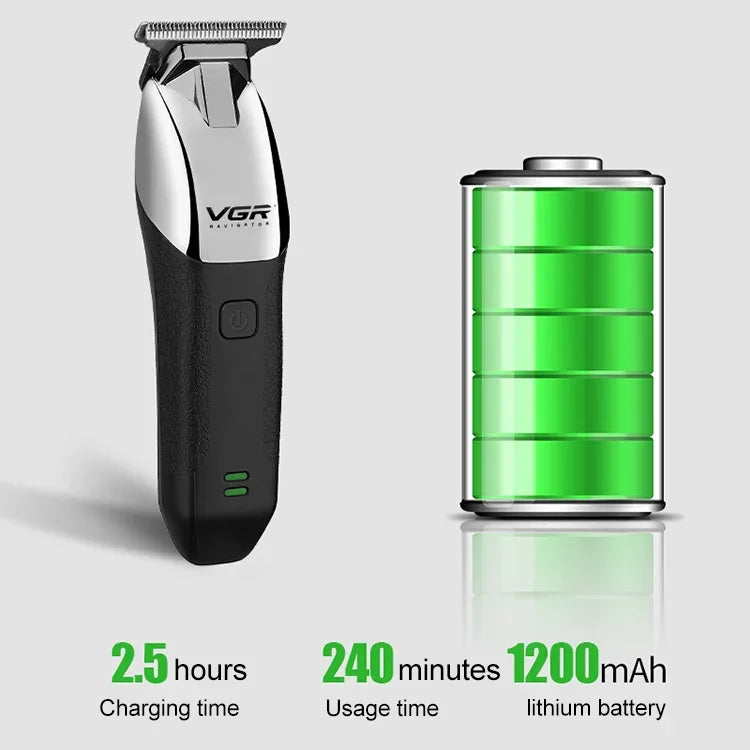 ماكينة حلاقة كهربائية محمولة USB بقوة 5 واط من VGR موديل V-171، دفع أبيض، V-171