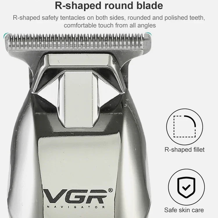 ماكينة حلاقة كهربائية محمولة USB بقوة 5 واط من VGR موديل V-171، دفع أبيض، V-171