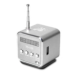 مكبرات صوت محمولة مع راديو FM صغير متعدد الوظائف، مكبرات صوت USB للكمبيوتر المحمول، دعم بطاقة SD/TF، مشغل موسيقى MP3 للتلفاز والهاتف