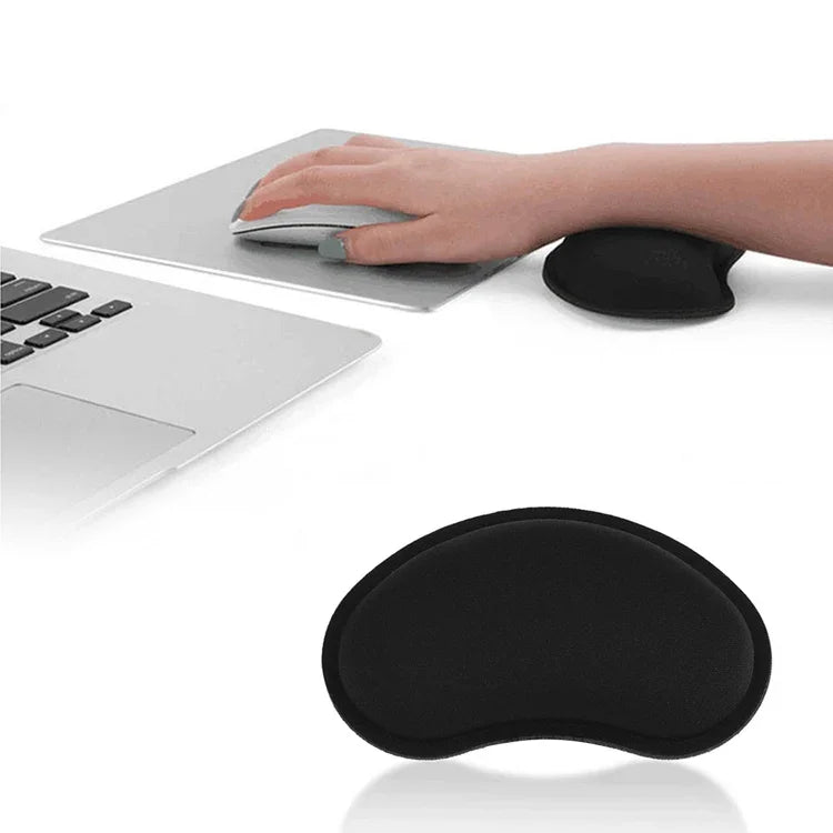 وسادة معصم مريحة ثلاثية الأبعاد من السيليكا جل مع وسادة ذاكرة قطنية لماوس الكمبيوتر