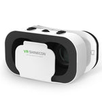 نظارات VR Shinecon الجيل الخامس، نظارات واقع افتراضي ثلاثية الأبعاد خفيفة الوزن محمولة لصندوق هواتف محمولة من 4.7 إلى 6.0 بوصة