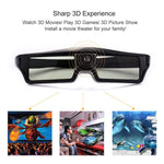 نظارات ثلاثية الأبعاد نشطة DLP-Link لأجهزة العرض BenQ Z4/H1/G1/P1 وLG وNUTS وAcer وOptoma DLP-LINK