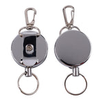 Resilience Steel Wire Rope Elastic Sporty Retractable Anti Lost Keychain, Resilience Steel Wire Rope Keychain