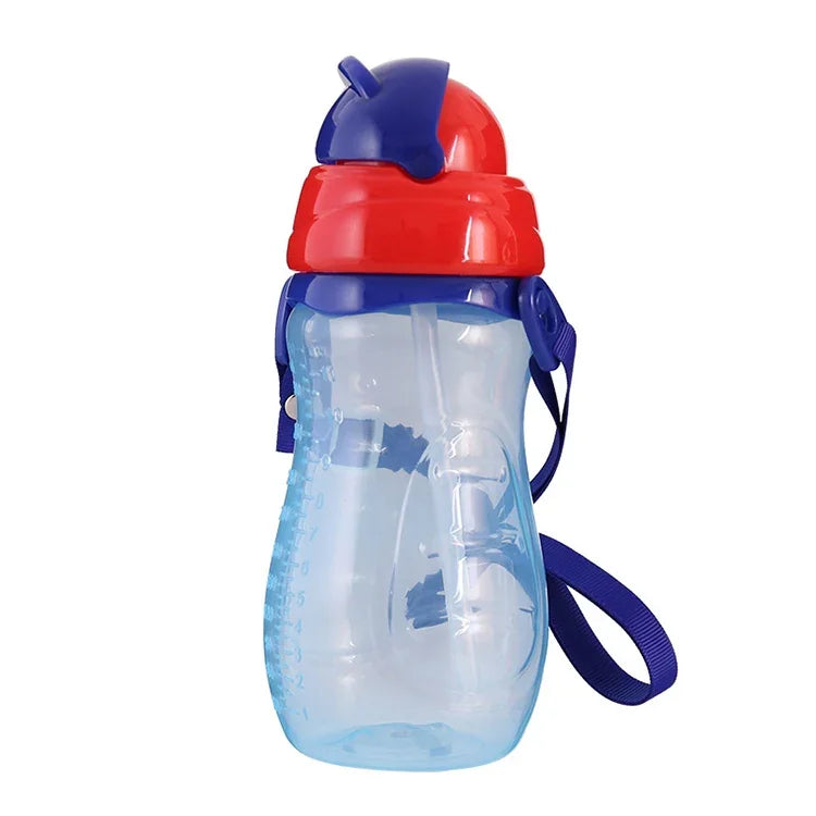 زجاجة تغذية ماء للأطفال مع مصاصة، زجاجات محمولة كرتونية، أكواب رياضية، أكواب تغذية للأطفال