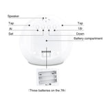 Round Color Light Gradient Alarm Clock Perpetual Calendar Clock, Round Color Light Clock