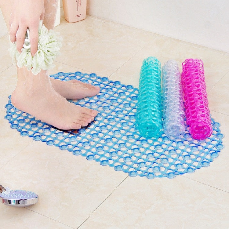 حصيرة حمام بشكل قطرة ماء مع أكواب شفط ووسادة تدليك للقدم، حصيرة مضادة للانزلاق لحوض الاستحمام