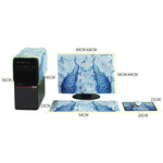 3 in 1 Simple Desktop Computer PC Dust Cover, 25-27 inch