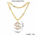 Hip-Hop S Shape Necklace Sweater Chain