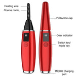 مكبس رموش كهربائي أداة تجميل قابلة للشحن، 380mAh (أحمر)، 380mAh (أبيض)