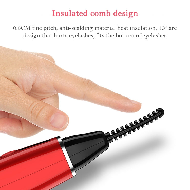 مكبس رموش كهربائي أداة تجميل قابلة للشحن، 380mAh (أحمر)، 380mAh (أبيض)