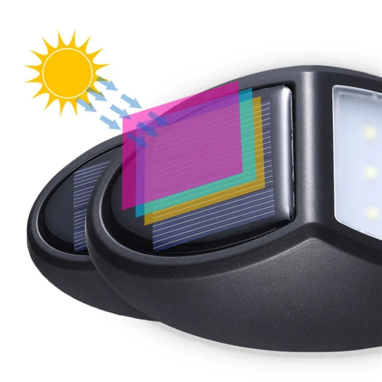 مصباح جداري خارجي LED يعمل بالطاقة الشمسية مع 10 مصابيح SMD 2835، مقاوم للماء IP65، حساس حركة
