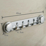 Suction Cup Hook Bathroom Towel Hook Multifunctional Row Hook, Multifunctional Row Hook