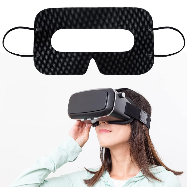 100 قطعة قناع عين VR صحي أسود وقائي، أقنعة عين صحية للاستخدام مرة واحدة لنظارات 3D VR