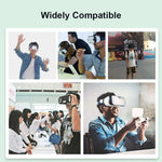 100 قطعة قناع عين VR صحي أسود وقائي، أقنعة عين صحية للاستخدام مرة واحدة لنظارات 3D VR