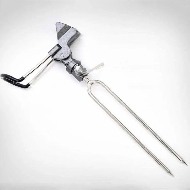 Stainless Steel Fishing Bracket Throwing Rod Sea Rod Hand Rod Fishing Rod Bracket, B Gray