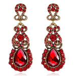 Classic Drop Earrings Exaggerated Atmospheric Alloy Stud Earrings, Red