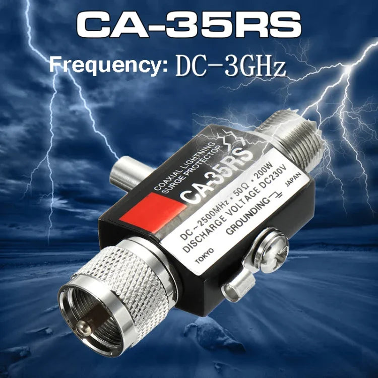 CA-35RS واقي صاعقة هوائي كوكسيال لمكرر راديو ووكيتوكي PL259 SO239، CA-35RS