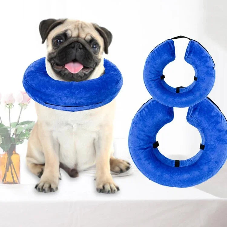 ياقة كلب قابلة للنفخ من PVC مضادة للخطف، S، M، L، XL