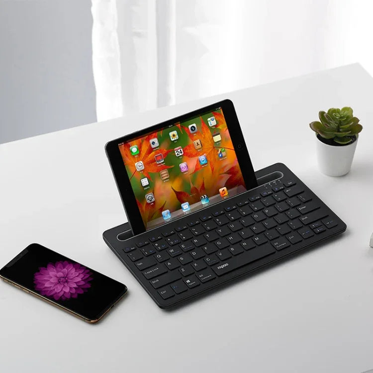 لوحة مفاتيح مكتبية لاسلكية Rapoo XK100 بعدد 78 مفتاح بتقنية بلوتوث للأعمال