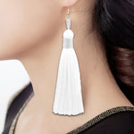 3 PCS Women Boho Fashion Long Tassel Earrings, Black, Blue, Yellow, Purple, Red, Pink, White, Multicolor, wine red, rose red, green, grey, deep coffee, coffee