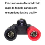 5 قطع محول من قابس ذكر BNC إلى قابسين أنثى موز RF، من ذكر BNC إلى أنثى موز مزدوج