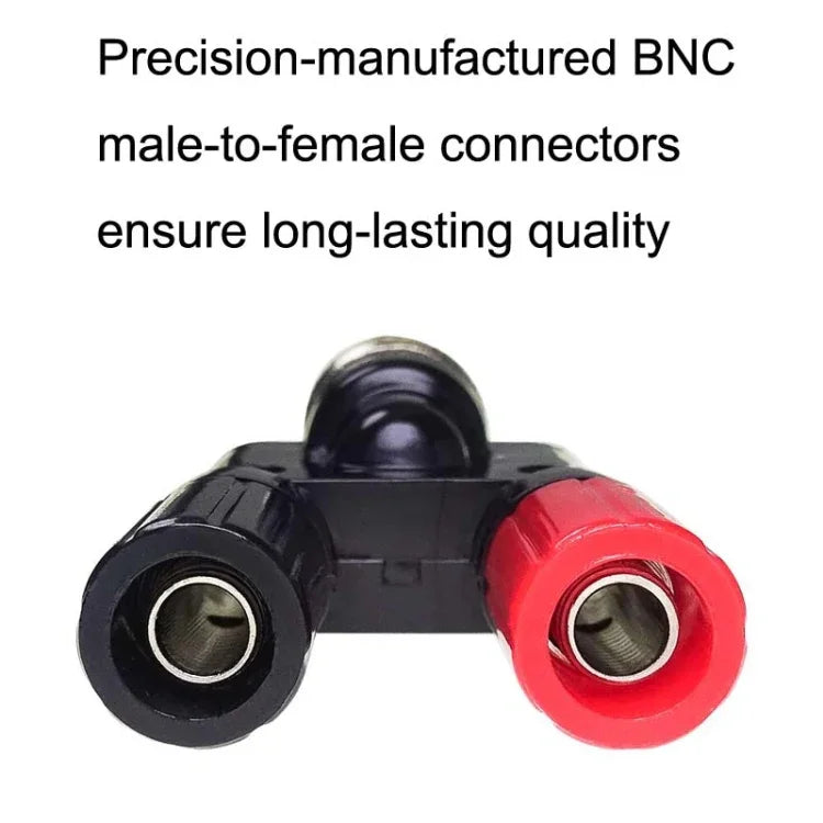 5 قطع محول من قابس ذكر BNC إلى قابسين أنثى موز RF، من ذكر BNC إلى أنثى موز مزدوج