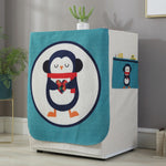 Cartoon Cotton and Linen Drum Roller Washing Machine Dust Cover, 83x60x60cm