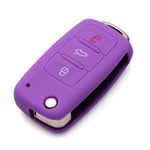 2 PCS Silicone Car Key Cover Case for Volkswagen Golf, Blue, Dark Blue, Pink, Green, Black, Orange, Purple, Red, White, Yellow