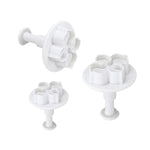 2 Set Silicone Hydrangea Fondant Cake Decorating Flower Blossom Mold, 3 PCS Hydrangea