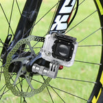 حامل محور عجلة دراجة مع تمديد لتثبيت الدراجة لـ GoPro، Xiaomi Yi وغيرها