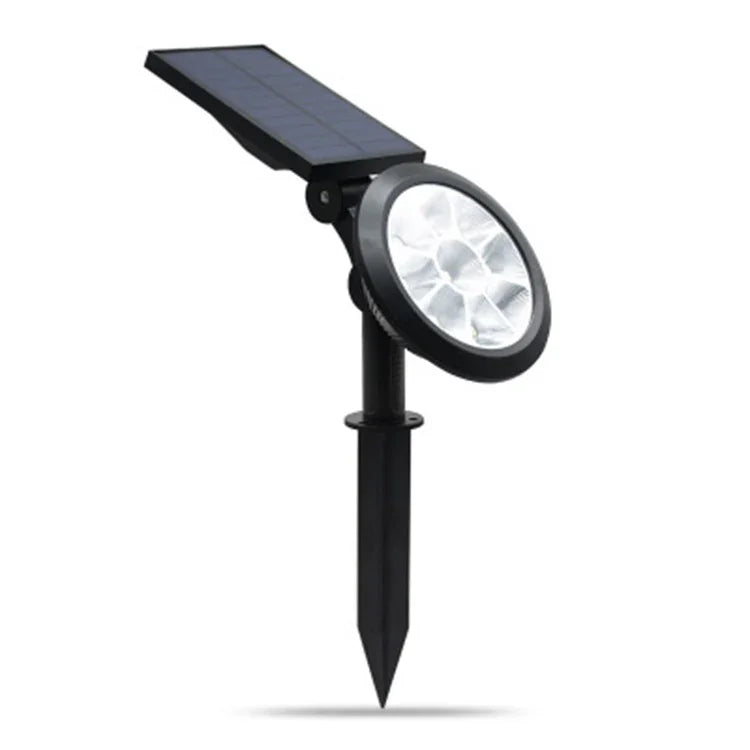 أضواء حديقة شمسية LED مع 9 LED، مقاومة للماء IP65، قابلة للتعديل، أضواء خارجية ملونة متغيرة، ضوء دافئ + ضوء أبيض