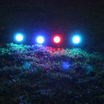 أضواء حديقة شمسية LED مع 9 LED، مقاومة للماء IP65، قابلة للتعديل، أضواء خارجية ملونة متغيرة، ضوء دافئ + ضوء أبيض