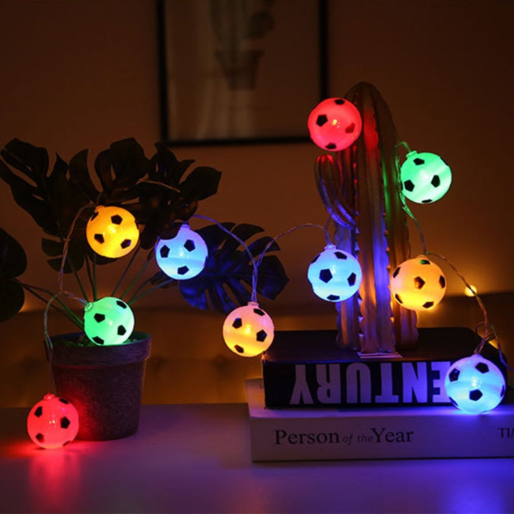 سلسلة أضواء فانوس كرة القدم KTV إبداعية LED للزينة، 1 متر 10 مصابيح LED، 2 متر 20 مصباح LED، 3 متر 20 مصباح LED