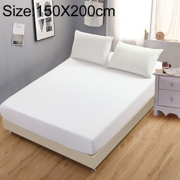 واقي مرتبة سادة سرير، غطاء مرتبة بملمس ناعم، ملاءة سرير مطاطية، 180x200 سم، 150x200 سم