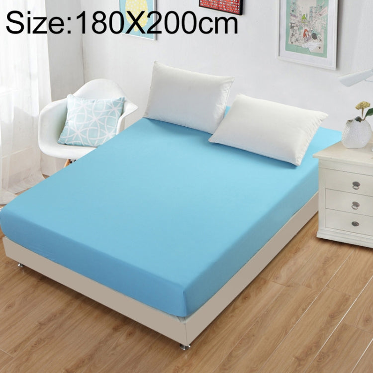 واقي مرتبة سادة سرير، غطاء مرتبة بملمس ناعم، ملاءة سرير مطاطية، 180x200 سم، 150x200 سم