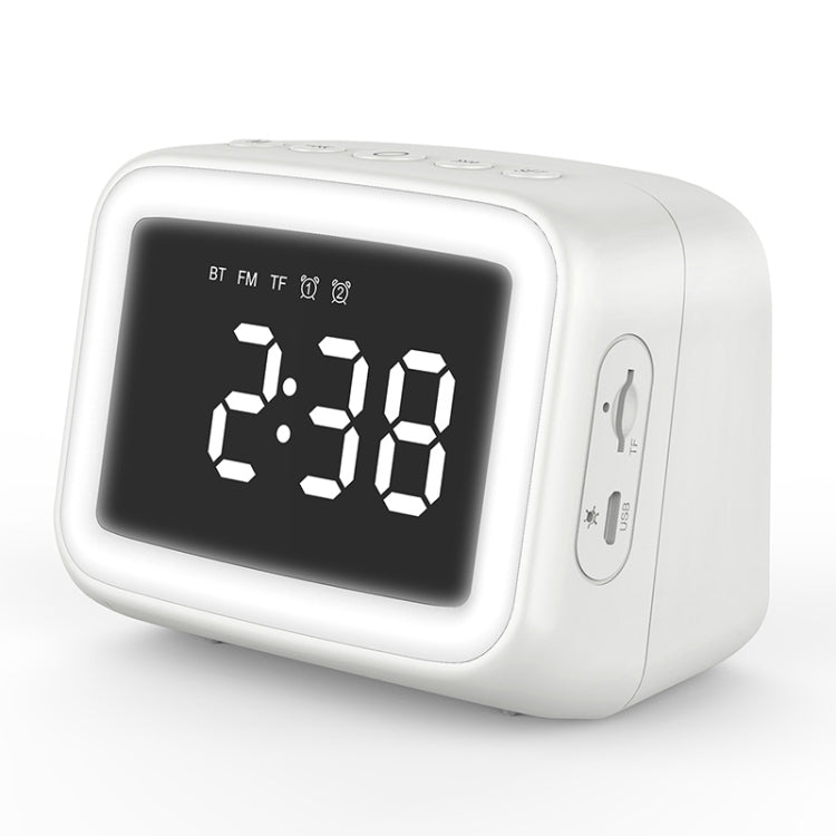 مكبر صوت بلوتوث LED صغير BT-511 مع مرآة عالية الدقة، يدعم بطاقة TF بسعة 32 جيجابايت، مدخل AUX 3.5 مم، منبه مزدوج، درجة حرارة الوقت الحقيقي، مكالمات بدون استخدام اليدين، أبيض، وردي، أسود، أحمر