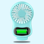 مروحة صغيرة مكتبية متعددة الوظائف USB، مبدعة، أبيض، وردي، أزرق