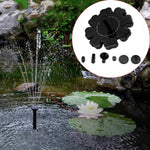 Solar Petal Fountain Floating Fountain Pond Garden Decoration, Solar Petal Fountain
