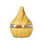 ناشر عطر كهربائي USB بسعة 300 مل، مرطب هواء بالموجات فوق الصوتية من الخشب، معطر جو بزيوت عطرية، صانع رذاذ بارد