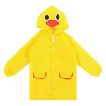 معطف مطر خارجي للأطفال مقاوم للماء بتصميم حيوانات لطيف، 65*55*50