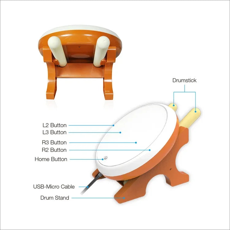طبلة ألعاب سلكية عالمية DOBE TP4-1761 لألعاب PS4 / Slim / Pro
