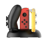 قاعدة شحن 4 في 1 من IPEGA PG-SL003 لشحن جهاز N-Switch/NS Lite واليديات Joy-Con/Pro، PG-SL003