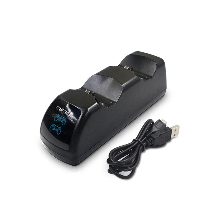 قاعدة شحن USB مزدوجة مع مؤشر LED لجهاز تحكم PS4 اللاسلكي، SND-401