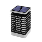 مصباح منظر طبيعي استشعاري شمسي LED على شكل لهب، فانوس حديقة خارجي مقاوم للماء