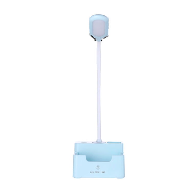 مصباح مكتب إبداعي متعدد الوظائف LED بحماية العين يعمل باللمس USB لشحن غرفة النوم للطلاب، مع مروحة، بدون مروحة