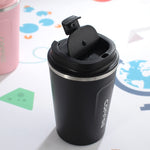 Smart Version Double Stainless steel 304 Coffee Mug Car Thermos Mug Travel Thermo Cup, 380ml White, 380ml Black, 380ml Green, 380ml Blue, 380ml Pink, 510ml White, 510ml Green, 510ml Blue, 510ml Pink, 510ml Black