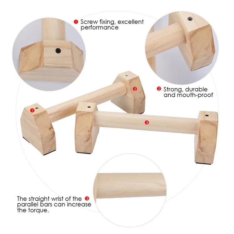 Wooden Single Parallel Bars Upside Down Exercise Stand Push-up Stand, Size: 50cm, Wooden Push-up Bracket