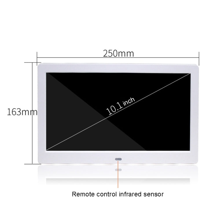 إطار صور رقمي DPF-106 بحجم 10.1 بوصة، جهاز إعلان فيديو LED، قابس أمريكي، قابس أوروبي، قابس بريطاني، قابس أسترالي
