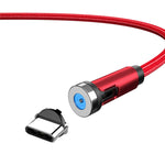 CC56 قابس غبار دوار مغناطيسي، طول الكابل: 2 متر، رأس أندرويد 2 متر، رأس Micro USB 2 متر، رأس Type-C 2 متر، رأس 8Pin 2 متر، خط 2 متر + ثلاثة رؤوس، 2 متر + 8Pin + Type-C/USB-C + Micro USB، خط 2 متر